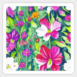 Floral pattern background Sticker